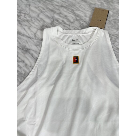 Nike Dri-Fit Slam Dress Large Tennis Wimbledon Women's Large NEW FZ6746-100 - Picture 4 of 10